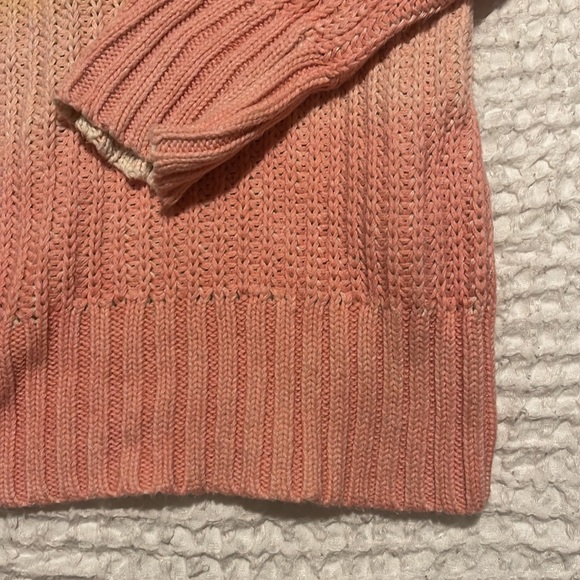 AERIE Ombré Pink/Yellow Sweater - Picture 4 of 9